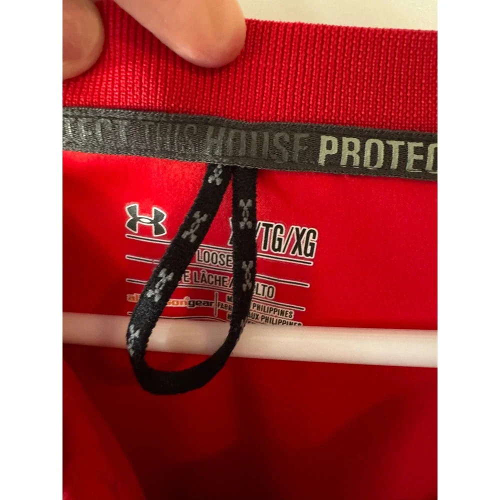 Under Armour Mens Texas Tech Red‎ Raiders Quarter Zip Windbreaker Red XL Loose